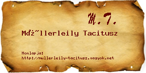 Müllerleily Tacitusz névjegykártya